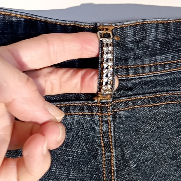 Parasuco Diamond Jeans Low Rise Wide Leg Size 30 Blue W 15" R 8" I 32" - Picture 13 of 15